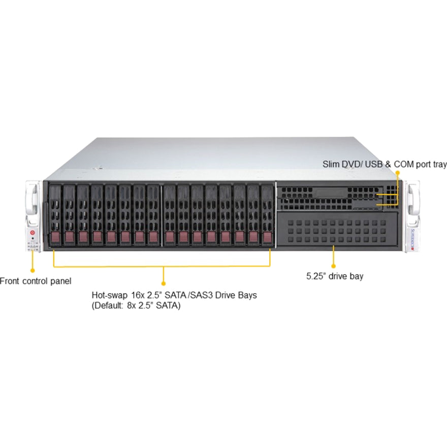 Supermicro Superserver Sys-2029P-Txrt Intel® C621 Lga 3647 (Socket P) Rack (2U) Black