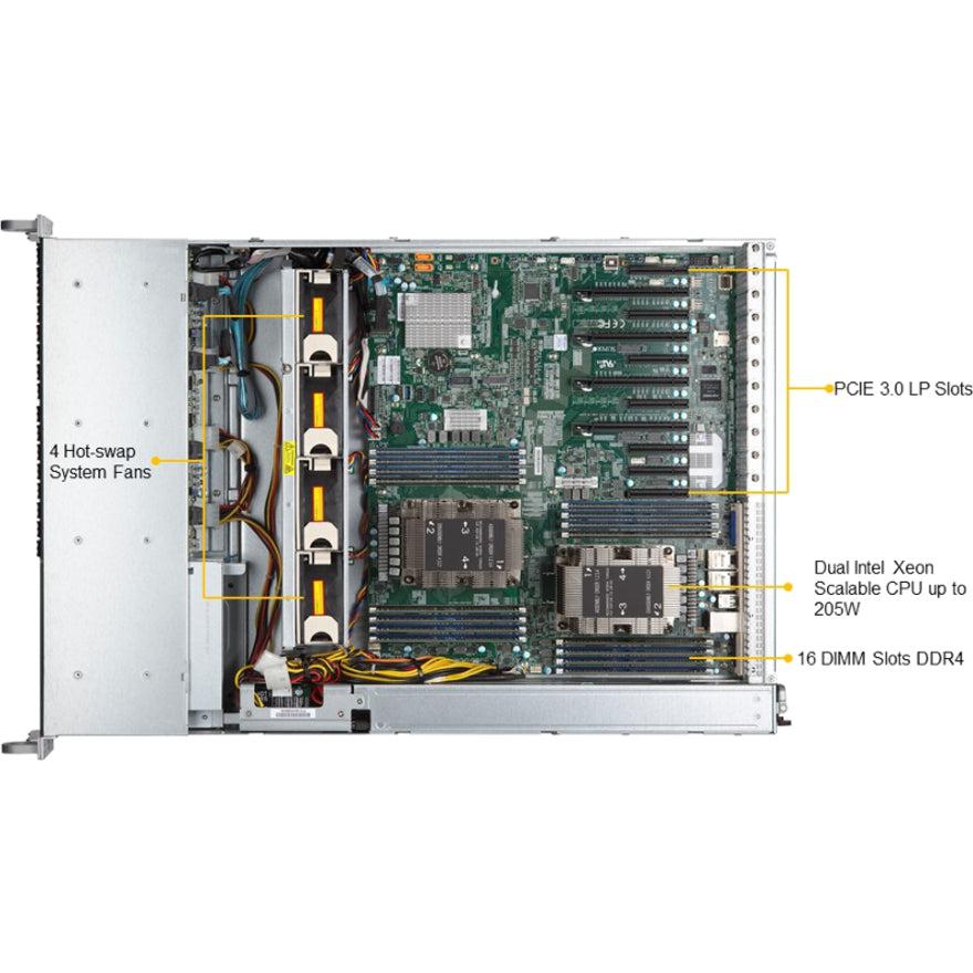 Supermicro Superserver Sys-2029P-Txrt Intel® C621 Lga 3647 (Socket P) Rack (2U) Black