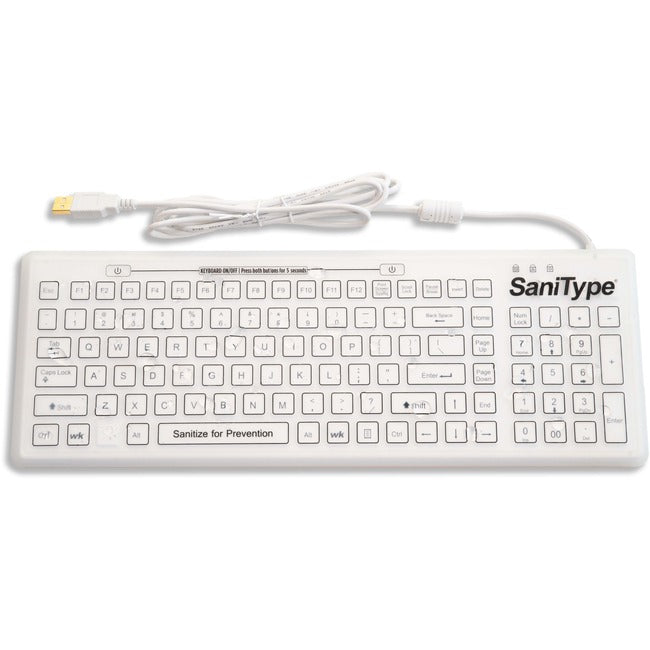Swipe Clean Hygienic Silicone Washable Keyboard