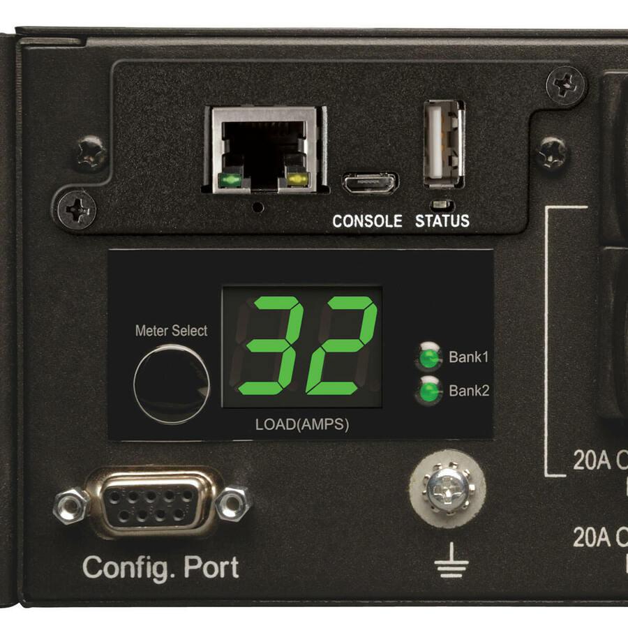 Switched PDU 2U Rack Mount - 7.4kW Remote Monitoring LX Interface | Tripp Lite by Eaton PDUMH32HVNET