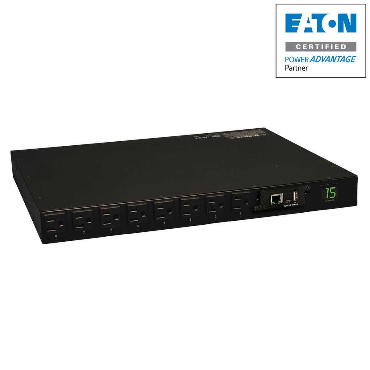 Switched Power Distribution Unit 1.4kW Single-Phase 120V Outlets - Remote Rack PDU | TechSoft PDUMH15NET