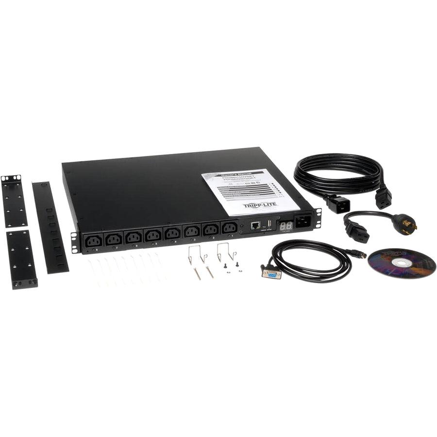 Switched Power Distribution Unit - 3.7kW Single-Phase Rack-mount PDU | Eaton Tripp Lite PDUMH20HVNET