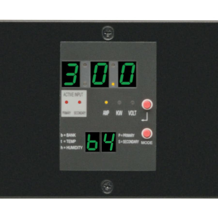 Switched Power Distribution Unit - Tripp Lite 5.8kW Single-Phase ATS PDU PDUMH30HVATNET