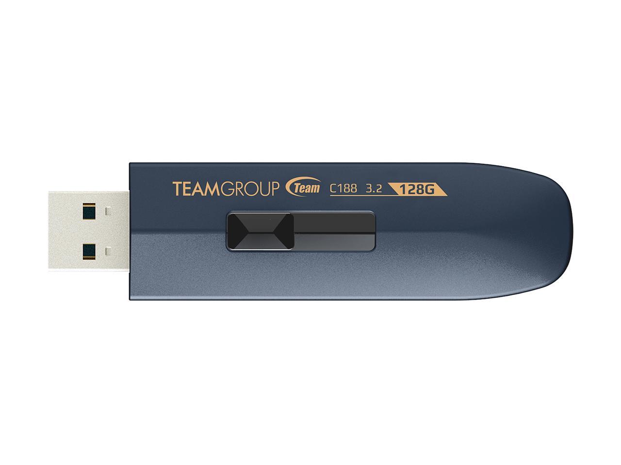 Team 128Gb C188 Usb 3.2 Gen1 Flash Drive, Speed Up To 130Mb/S (Tc1883128Gl01)