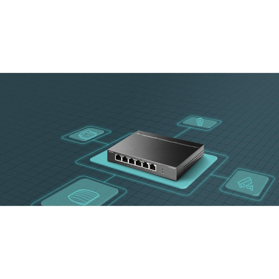 TL-SF1006P | 6-Port 10/100Mbps Desktop Switch with 4-Port PoE+