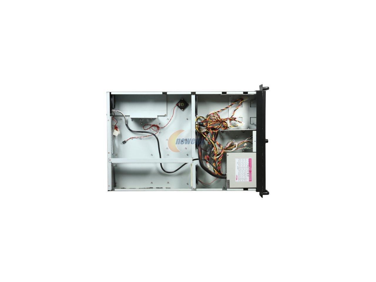 Topower Tp-2166B-500S-H3 2U Rackmount Server Chassis W/ 500W Power Supply 2 External 5.25" Drive Bays