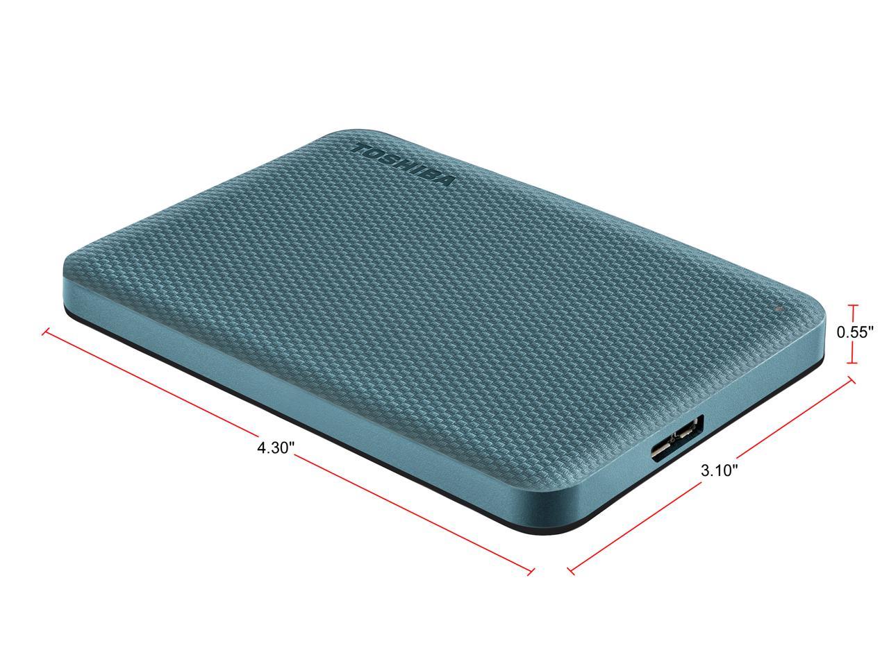 Toshiba 2Tb Canvio Advance Portable External Hard Drive Usb 3.0 Model Hdtca20Xg3Aa Green