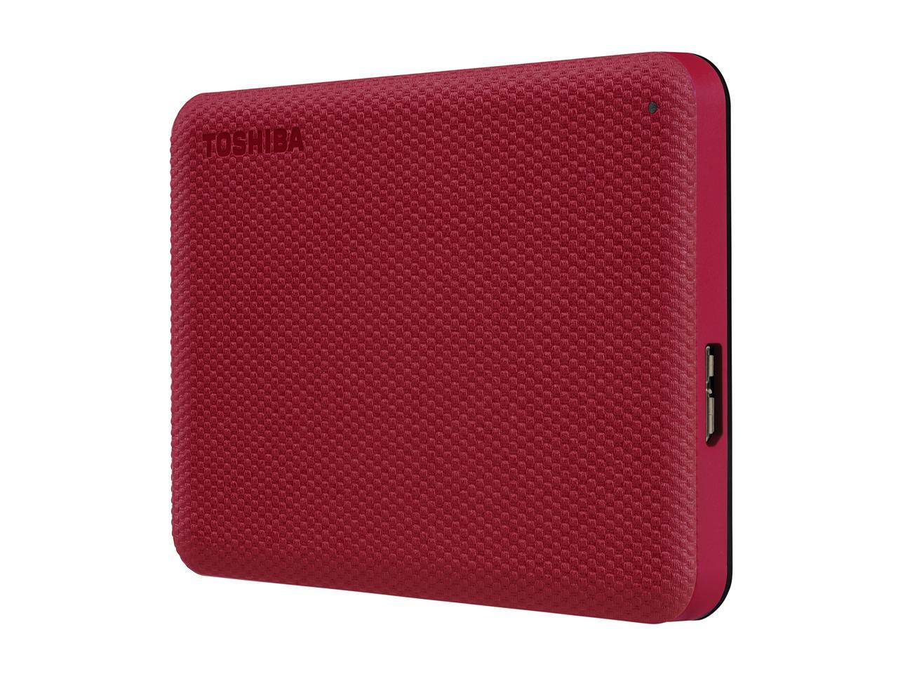 Toshiba 2Tb Canvio Advance Portable External Hard Drive Usb 3.0 Model Hdtca20Xr3Aa Red