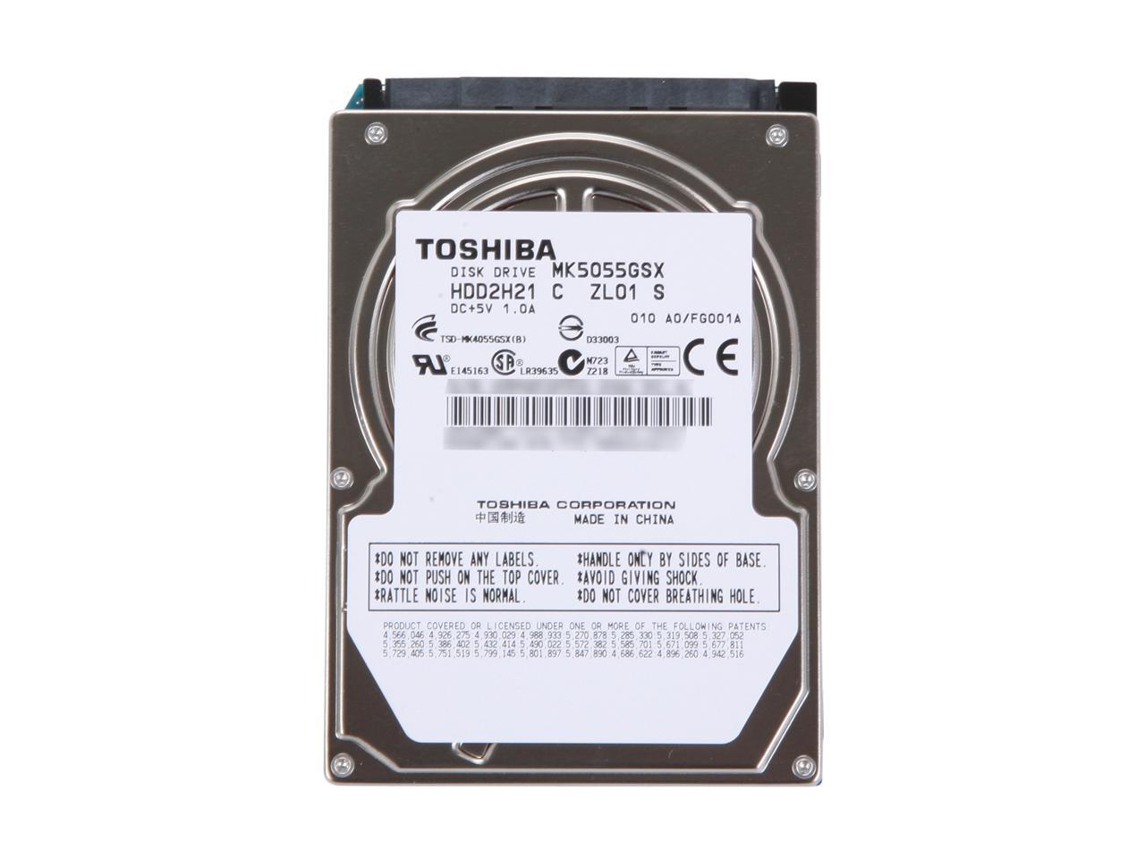 Toshiba Mk5055Gsx 500Gb 5400 Rpm 8Mb Cache Sata 3.0Gb/S 2.5" Notebook Hard Drive Bare Drive