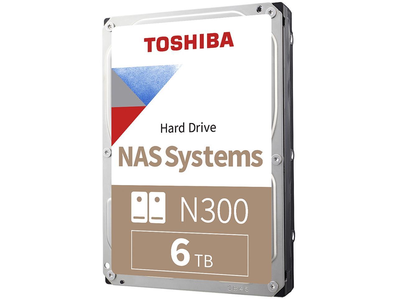Toshiba N300 Hdwg160Xzsta 6Tb 7200 Rpm 256Mb Cache Sata 6.0Gb/S 3.5" High-Reliability Hard Drive