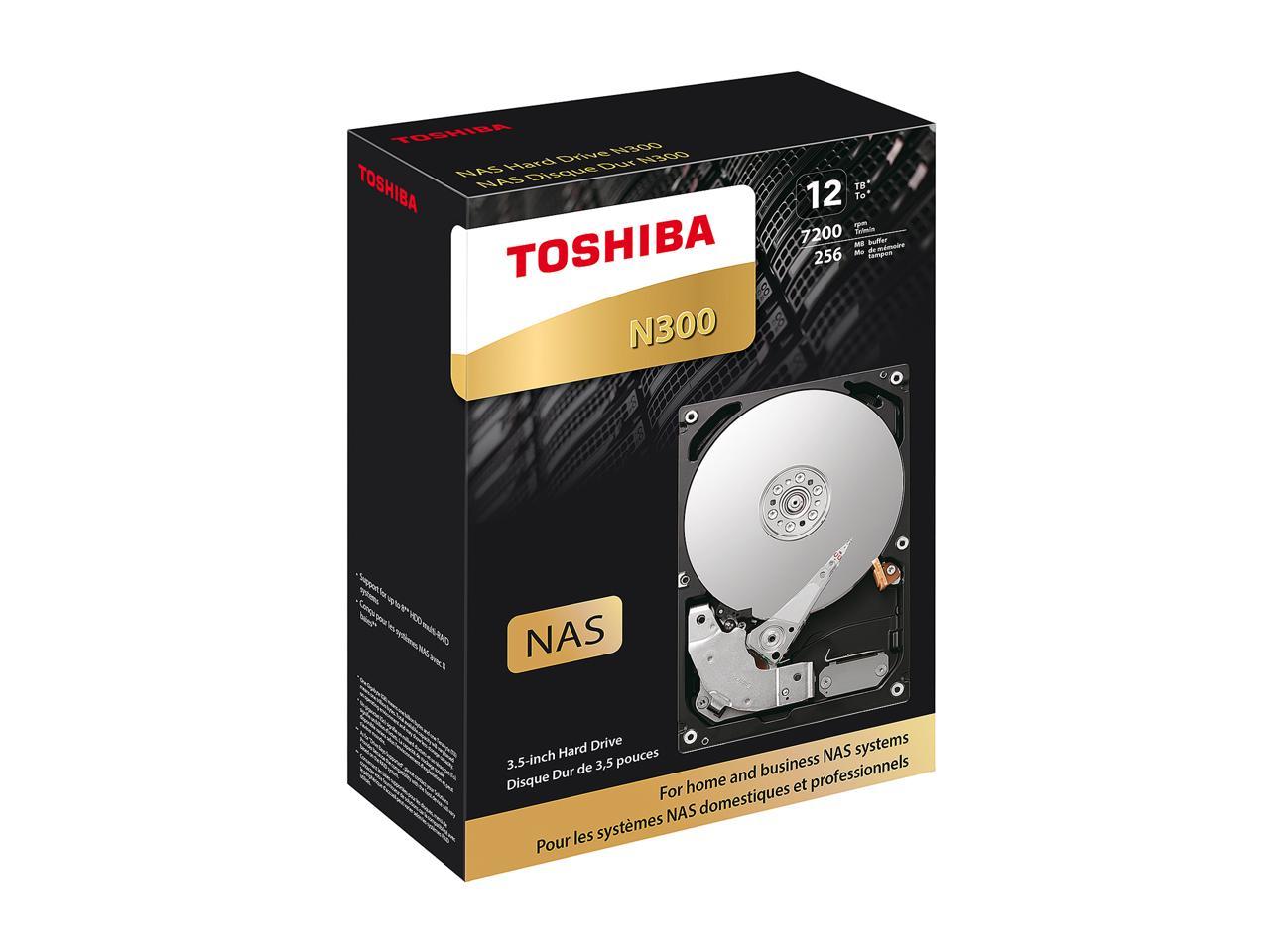 Toshiba N300 Hdwg21Cxzsta 12Tb 7200 Rpm 256Mb Cache Sata 6.0Gb/S 3.5" Internal Hard Drive