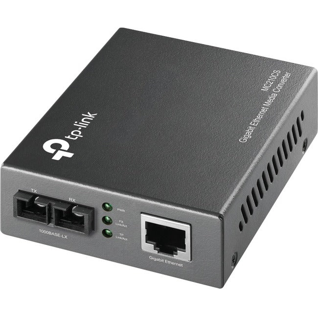 TP-LINK MC210CS Gigabit Media Converter - Single-Mode SC Connector | TP-LINK