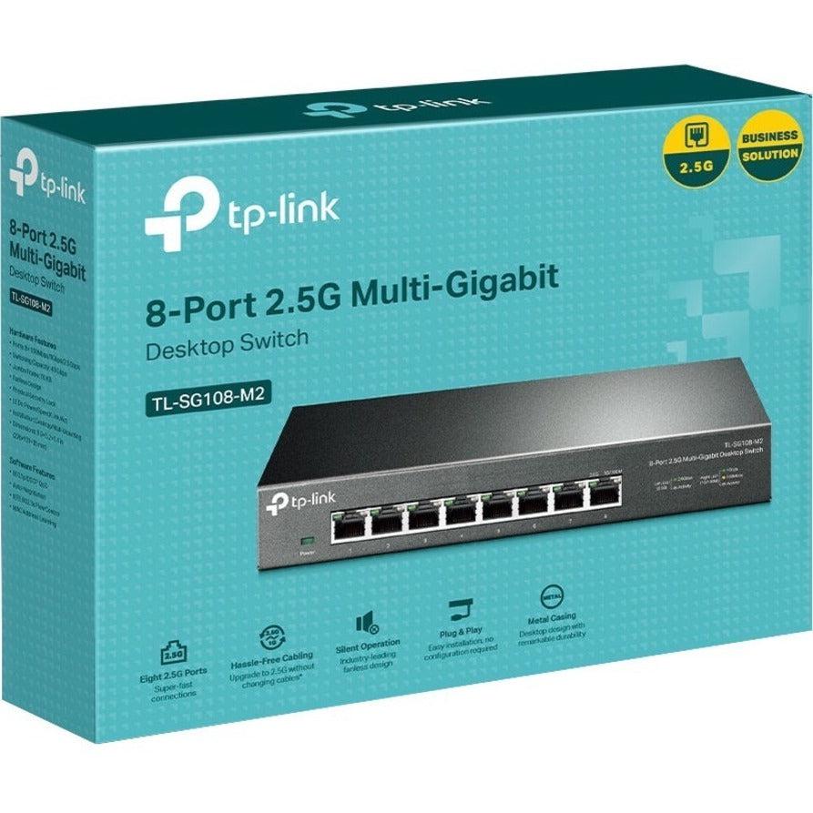 TP-Link TL-SG108-M2 - 8-Port Multi-Gigabit Unmanaged Network Switch