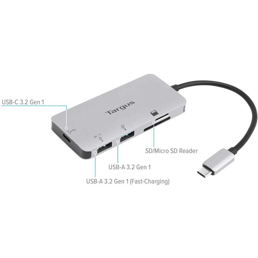 Targus Aca952Usz Interface Hub Usb 3.2 Gen 2 (3.1 Gen 2) Type-C 500 Mbit/S Grey
