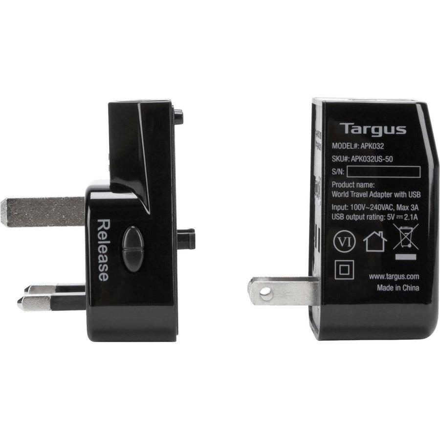 Targus Apk032Us Power Plug Adapter Universal Black