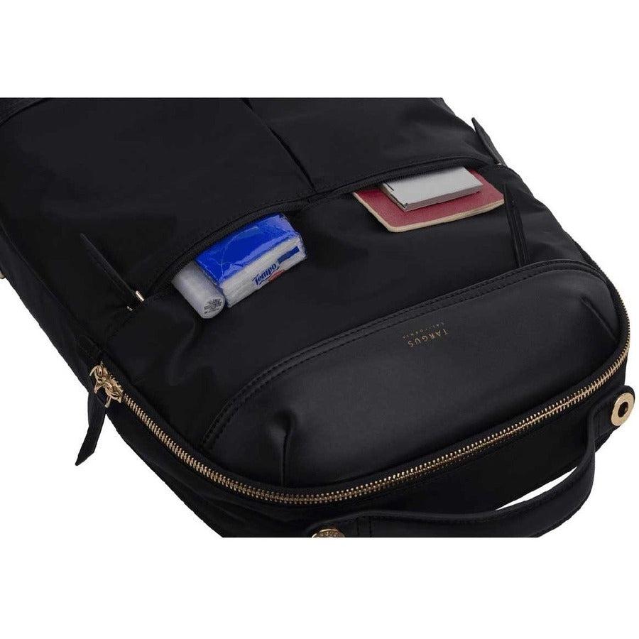 Targus Newport Backpack Black Leatherette, Nylon