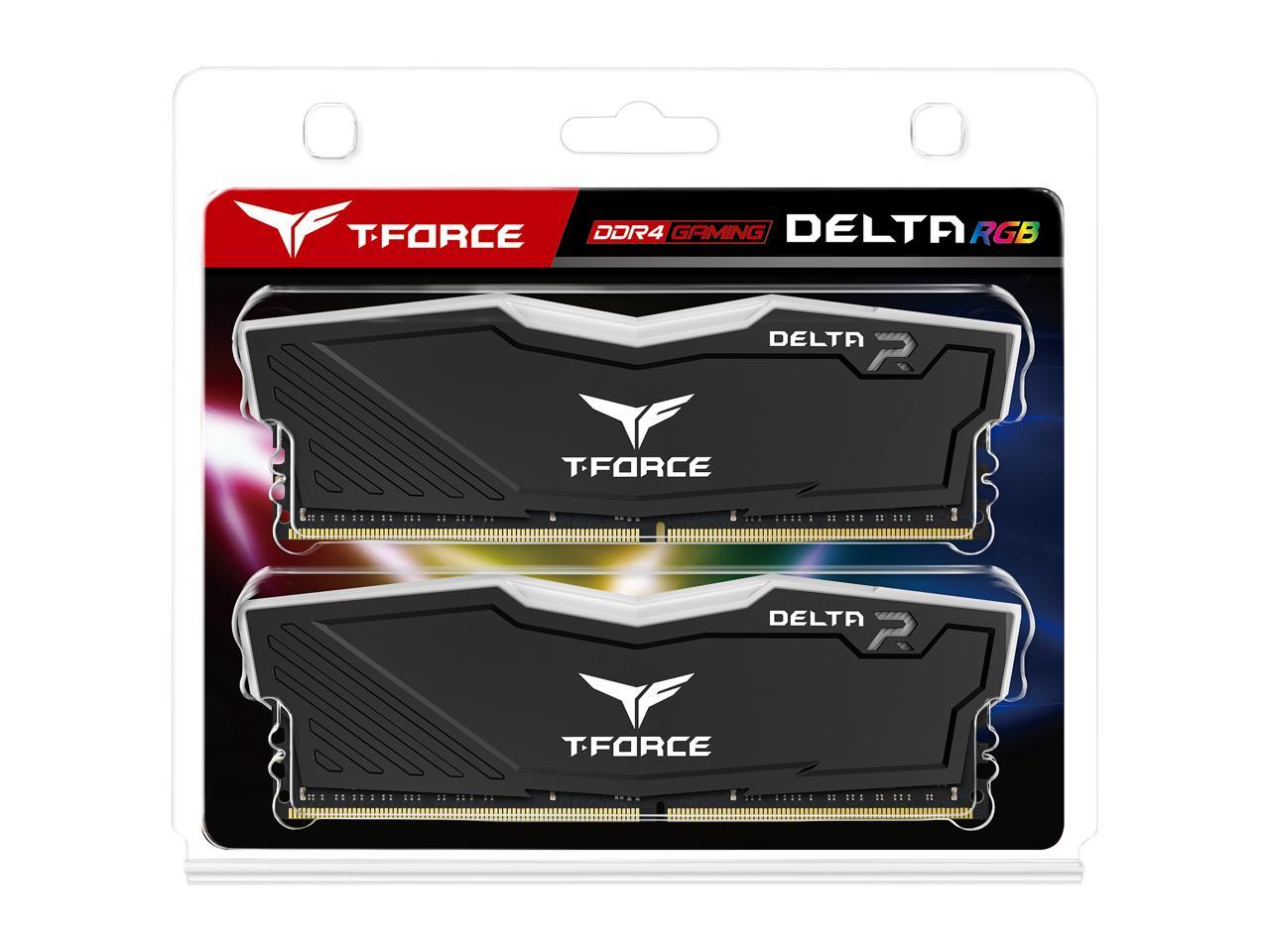 Team T-Force Delta Rgb 16Gb (2 X 8Gb) 288-Pin Ddr4 Sdram Ddr4 3000