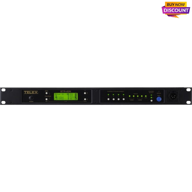 Telex Narrow Band 2-Channel UHF Synthesized Wireless Intercom System BTR-80N-F3R
