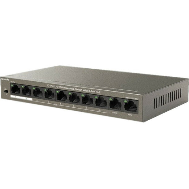 Tenda 10-Port 10/100M Desktop Switch with 8-Port PoE TEF1110P-8-63W