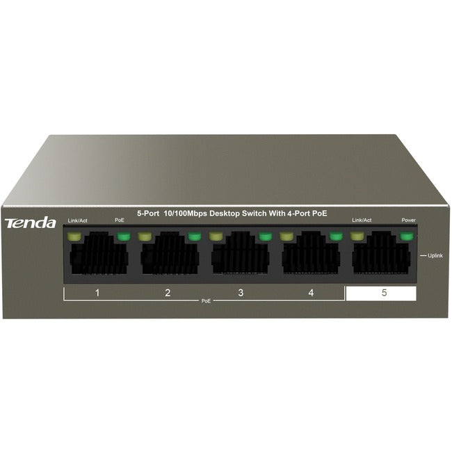 Tenda TEF1105P-4-63W 5-Port Desktop PoE Switch