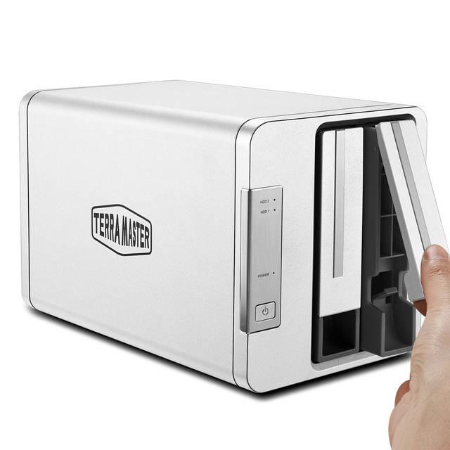 Terramaster D2-310 Usb Type C External Hard Drive Raid Enclosure Usb3.1 (Gen2, 10Gbps) Superspeed+ 2-Bay Raid Storage (Diskless)