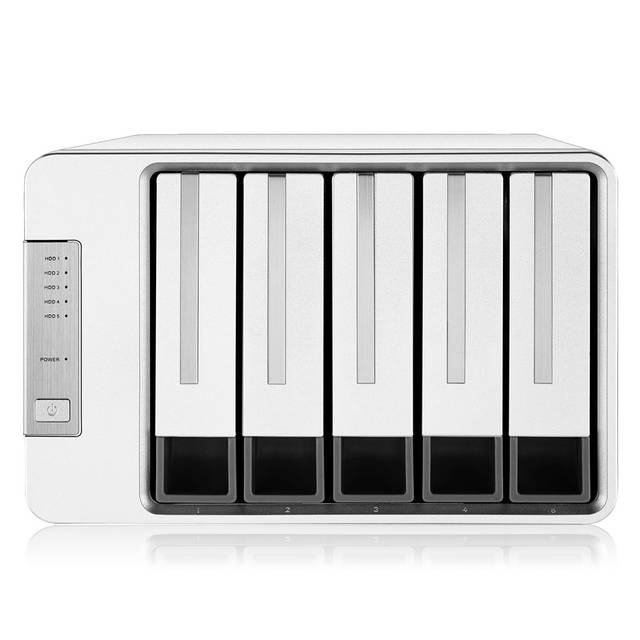 Terramaster D5-300 Usb3.0 (5Gbps) Type C 5-Bay External Hard Drive Enclosure Support Raid 5 Hard Disk Raid Storage (Diskless)