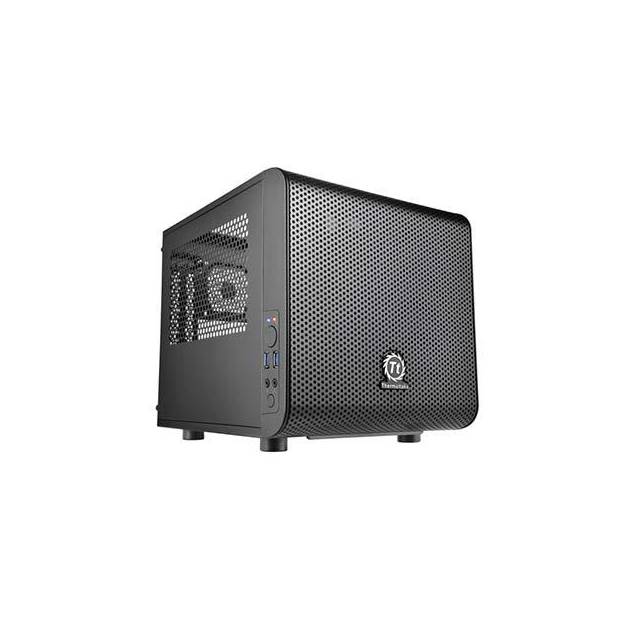 Thermaltake Core V1 Ca-1B8-00S1Wn-00 No Power Supply Mini-Itx Cube Case (Black)