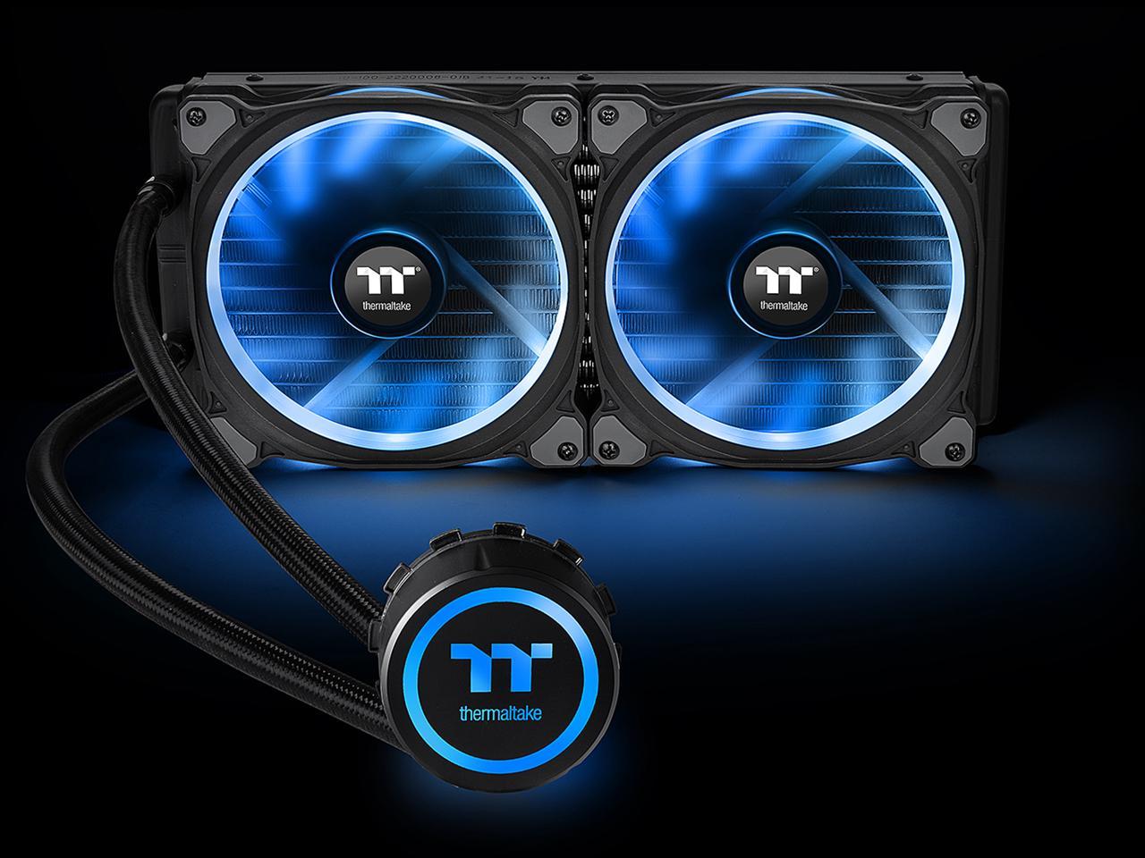 Thermaltake Floe Aio Riing Rgb 280 Tt Premium Edition Pwm Tr4 Lga2066 Ready Liquid Cooling System Cl-W167-Pl14Sw-A