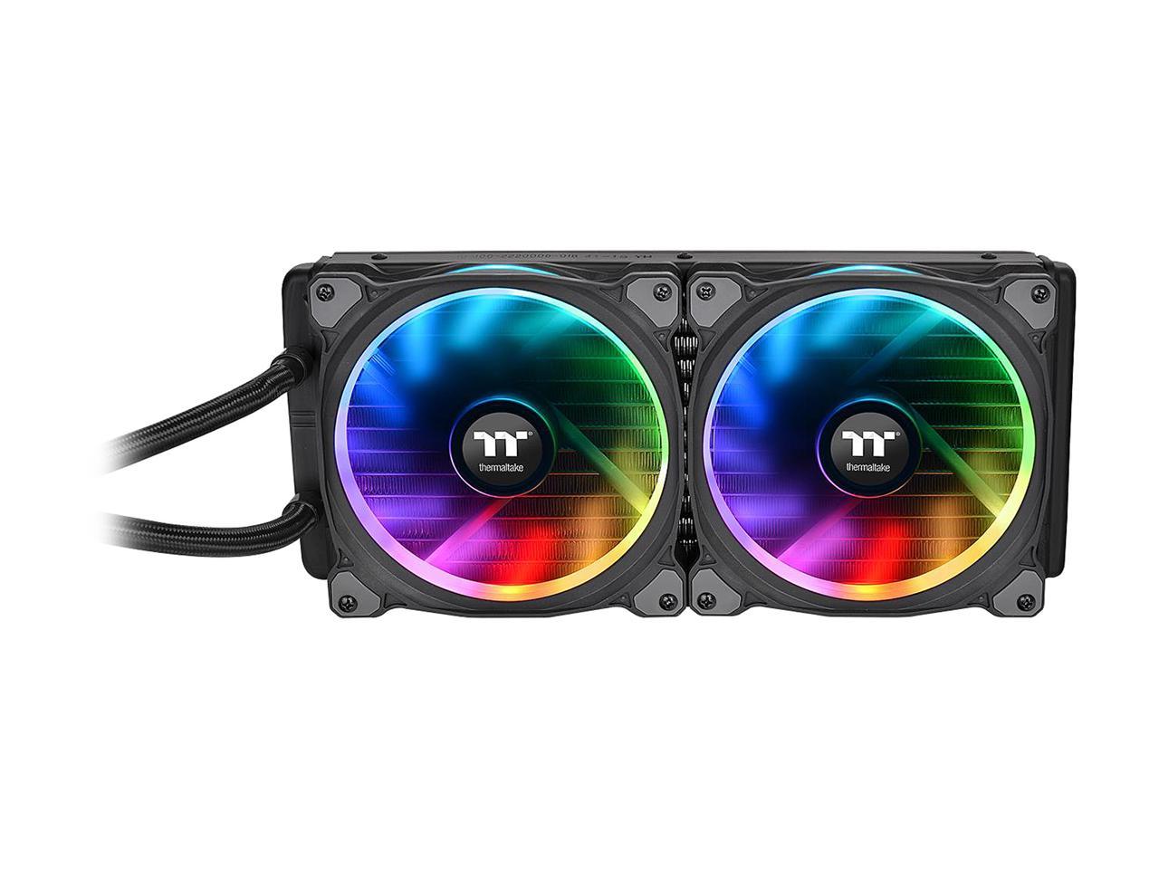 Thermaltake Floe Aio Riing Rgb 280 Tt Premium Edition Pwm Tr4 Lga2066 Ready Liquid Cooling System Cl-W167-Pl14Sw-A