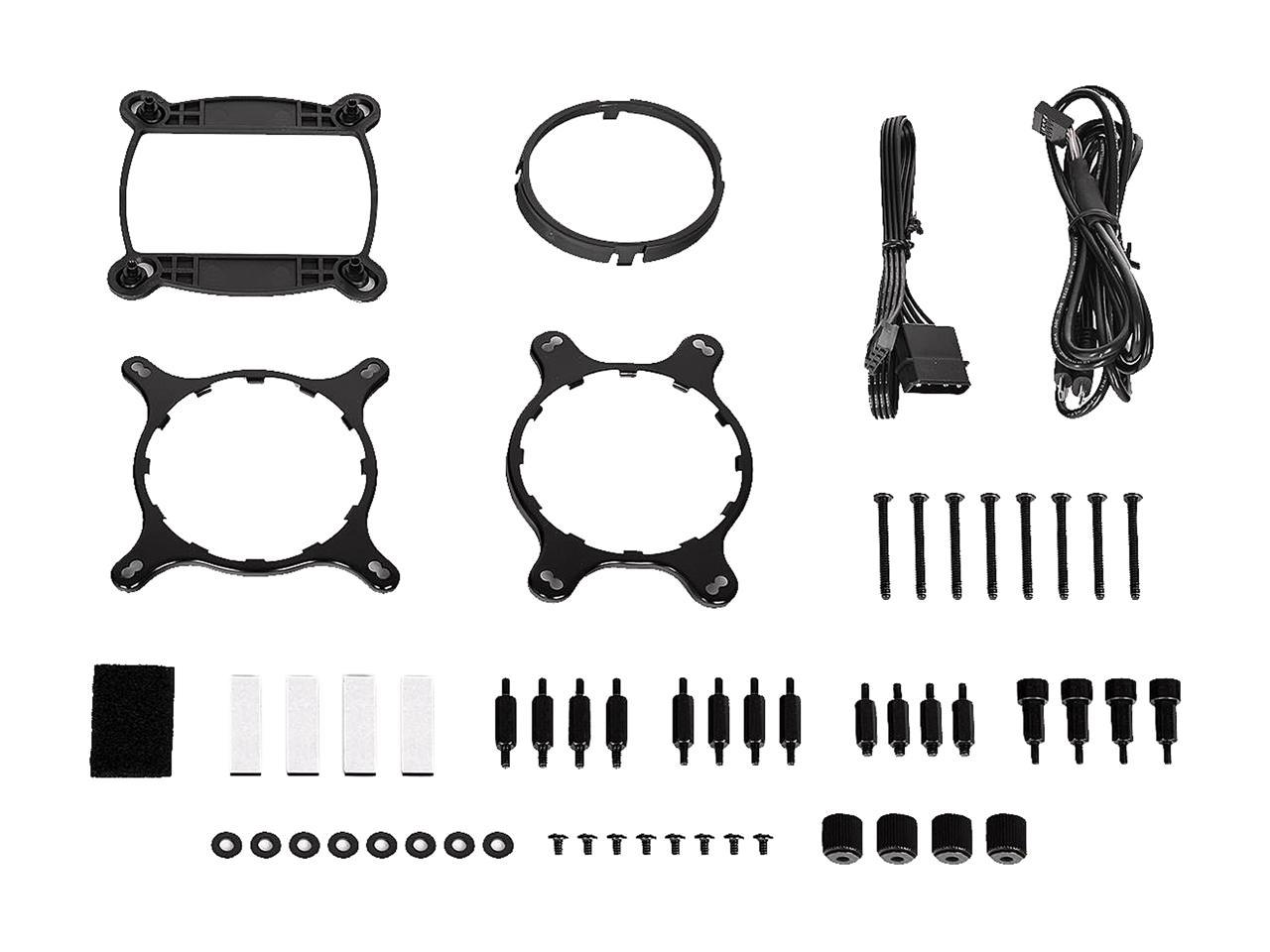 Thermaltake Floe Aio Riing Rgb 280 Tt Premium Edition Pwm Tr4 Lga2066 Ready Liquid Cooling System Cl-W167-Pl14Sw-A