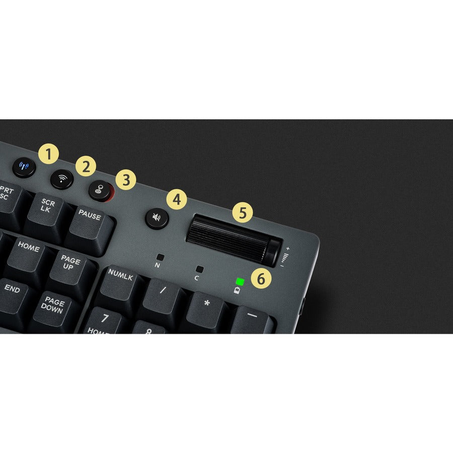 Thermaltake Gkb-Wow-Rdsnus-01 Keyboard Usb + Bluetooth Black, Grey