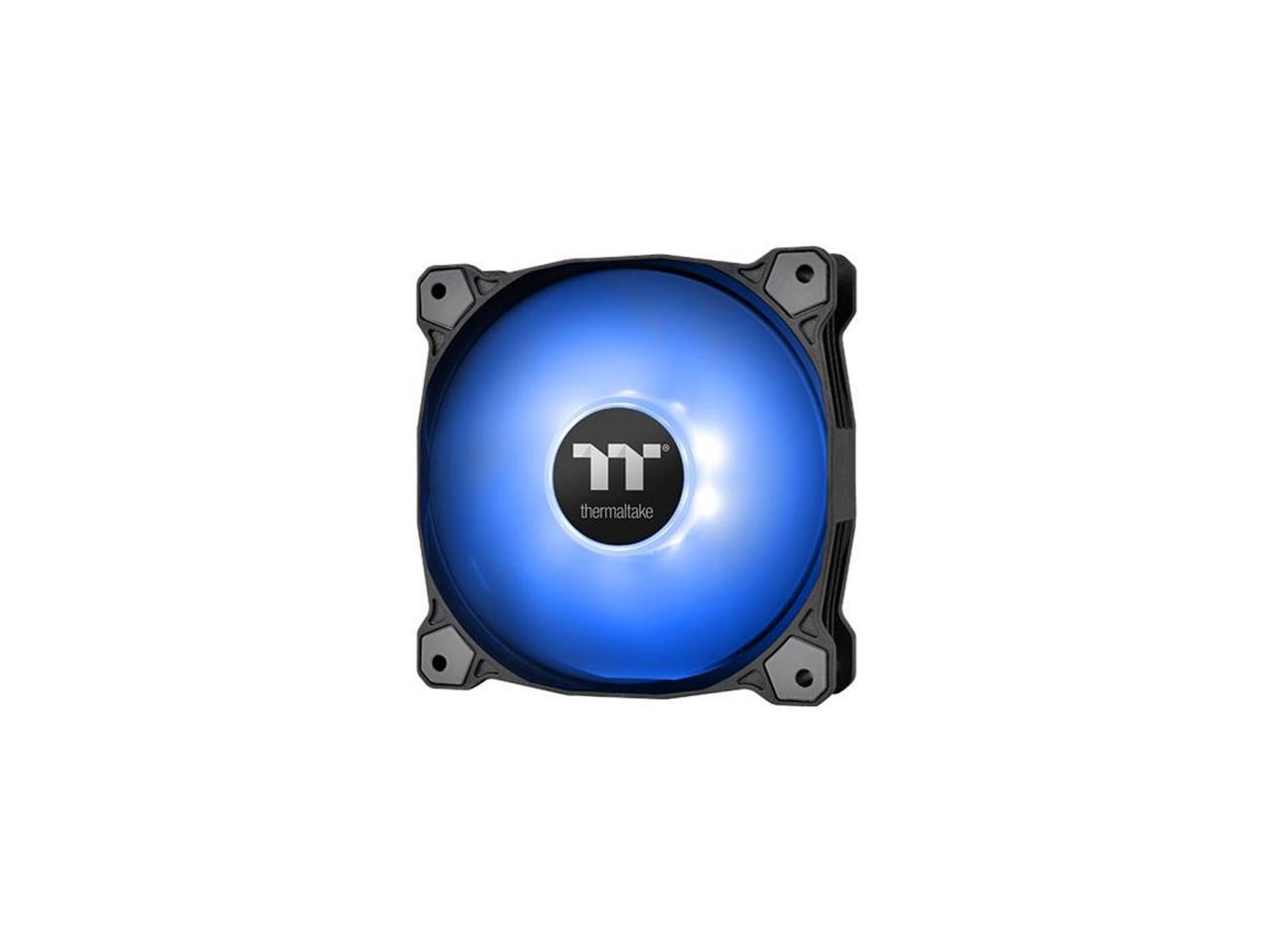 Thermaltake Pure A12 120Mm Blue Led Pwm Controlled Hydraulic Bearing High Airflow High Performance Case/Radiator Fan, Cl-F109-Pl12Bu-B