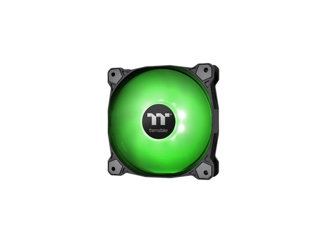 Thermaltake Pure A14 140Mm Green Led Pwm Controlled Hydraulic Bearing High Airflow High Performance Case/Radiator Fan, Cl-F110-Pl14Gr-B