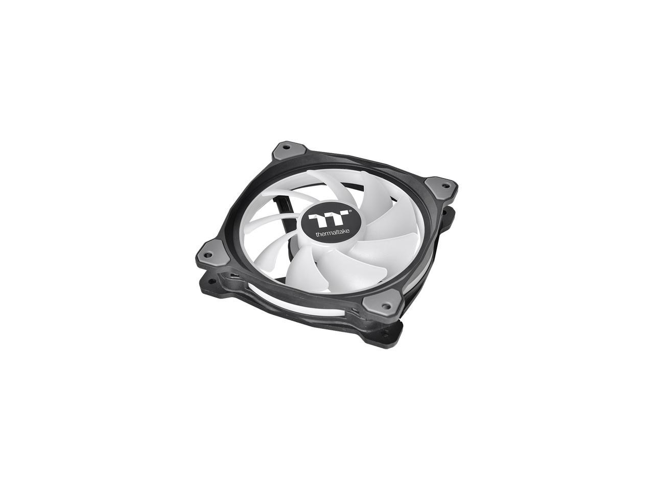 Thermaltake Riing Duo 12 Rgb Radiator Fan Tt Premium Edition (3-Fan Pack) Cl-F073-Pl12Sw-A 120Mm Rgb Led Case Fan