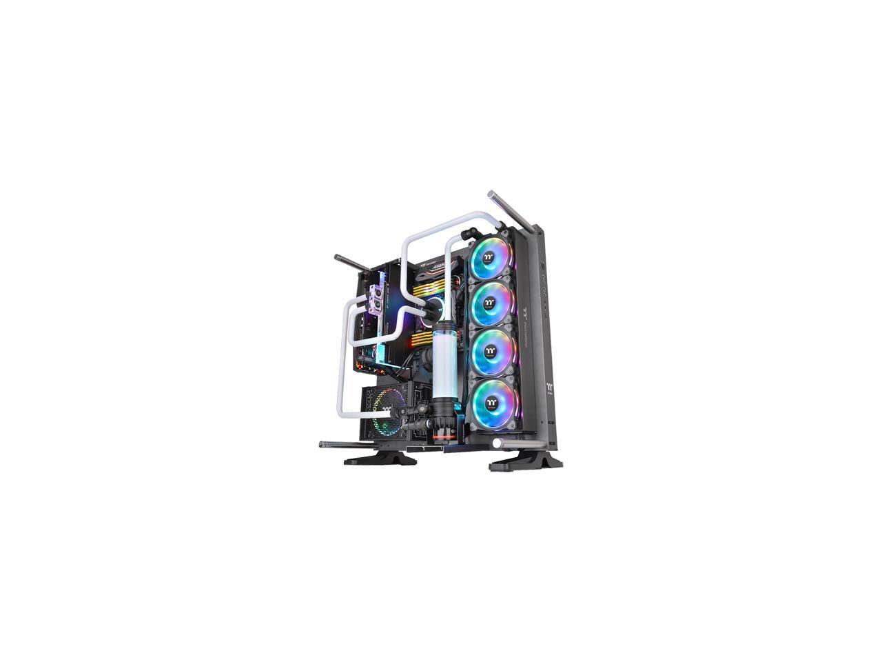 Thermaltake Riing Duo 12 Rgb Radiator Fan Tt Premium Edition (3-Fan Pack) Cl-F073-Pl12Sw-A 120Mm Rgb Led Case Fan