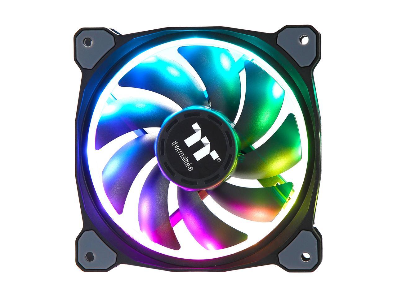 Thermaltake Riing Plus 12 Rgb Radiator Fan Tt Premium Edition (5 Fan Pack) Cl-F054-Pl12Sw-A 120Mm