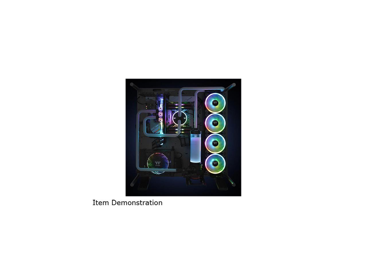 Thermaltake Riing Trio 14 Led Rgb Radiator Fan Tt Premium Edition (3-Fan Pack) Cl-F077-Pl14Sw-A 140Mm Rgb Led Case Fan