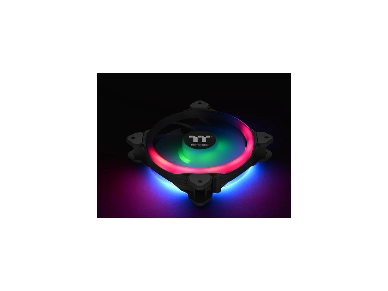 Thermaltake Riing Trio 14 Led Rgb Radiator Fan Tt Premium Edition (3-Fan Pack) Cl-F077-Pl14Sw-A 140Mm Rgb Led Case Fan
