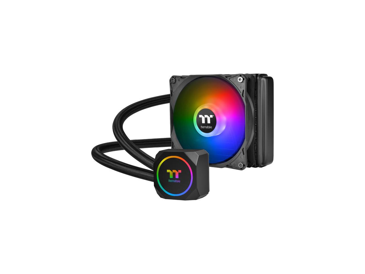 Thermaltake Th120 Argb Motherboard Sync Edition Intel/Amd All-In-One Liquid Cooling System 120Mm High Efficiency Radiator Cpu Cooler, Cl-W285-Pl12Sw-A