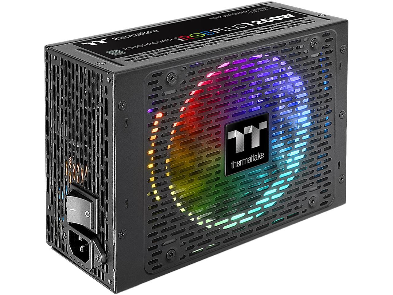 Thermaltake Toughpower Irgb 1250W 80 Plus Titanium Atx 12V 2.31 & Ssi Eps 12V 2.92 Power Supply (Black)