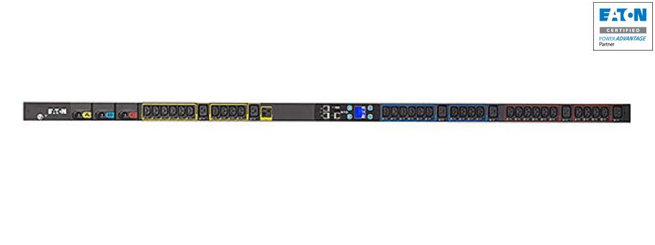 Three Phase Metered Rack PDU - 12.48kW CS8365 Input with Outlet Grip | Eaton EMI305-06