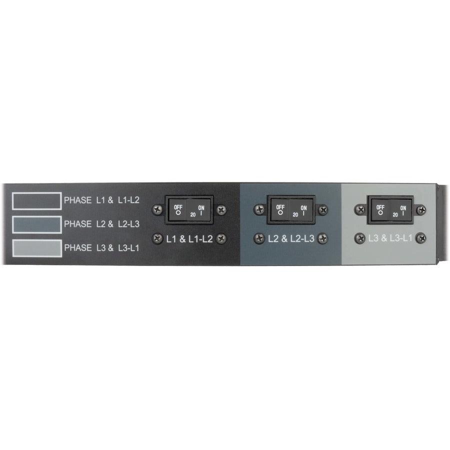 Three-Phase PDU 8.6kW 208/120V - 0U Rack Mount Power Distribution Unit | Tripp Lite PDU3V6L2130