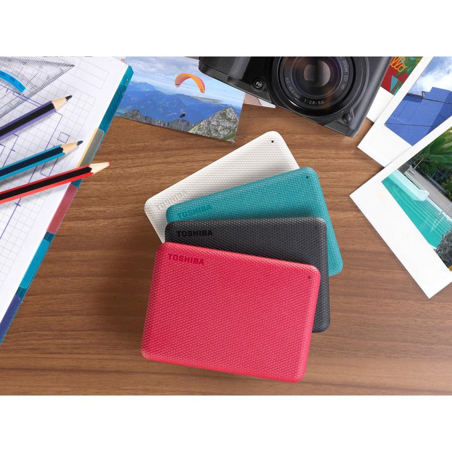 Toshiba 2Tb Canvio Advance Portable External Hard Drive Usb 3.0 Model Hdtca20Xr3Aa Red