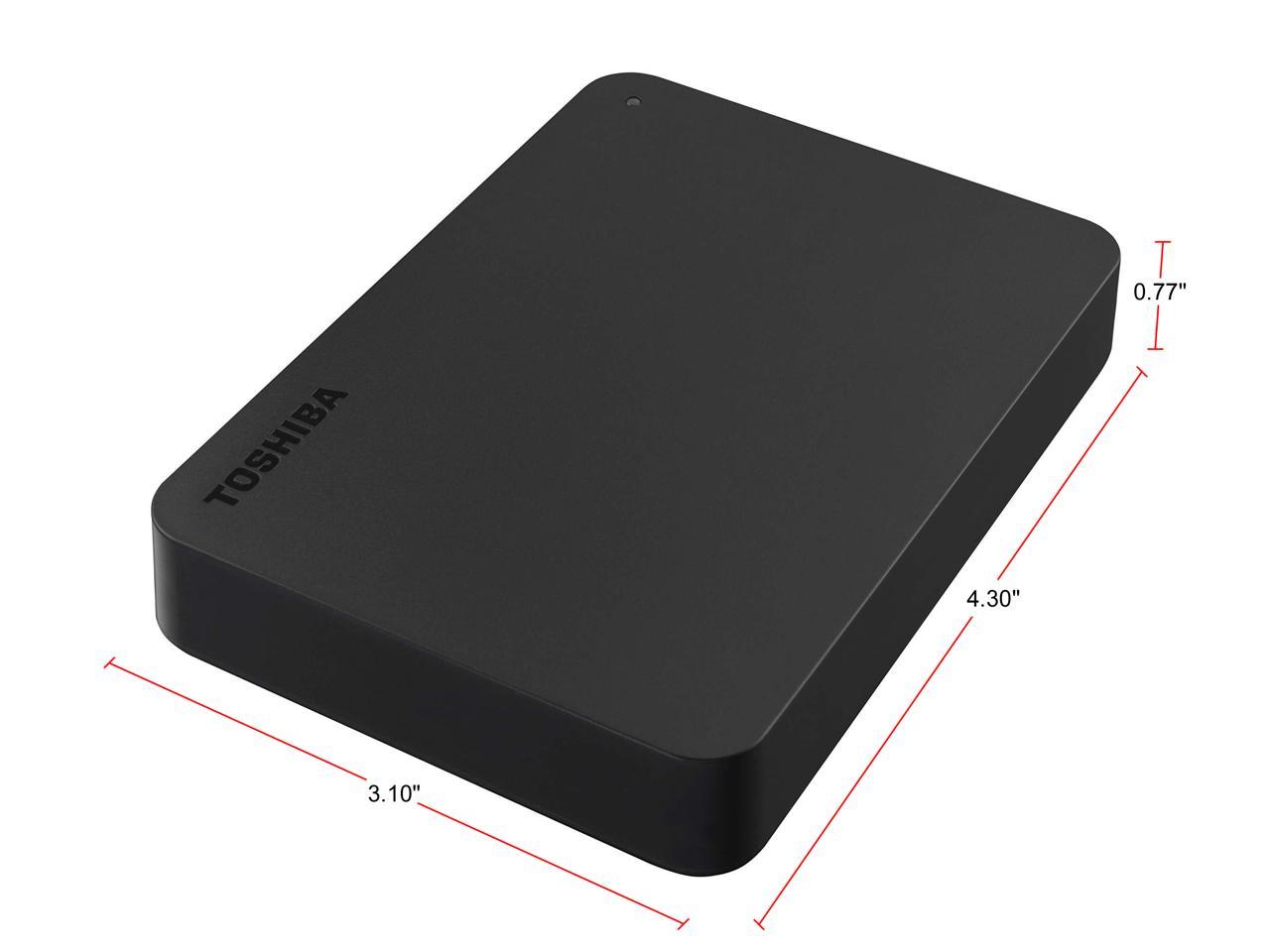 Toshiba Canvio Basics Hdtb440Xk3Ca 4Tb Portable Hard Drive - External - Matte Black