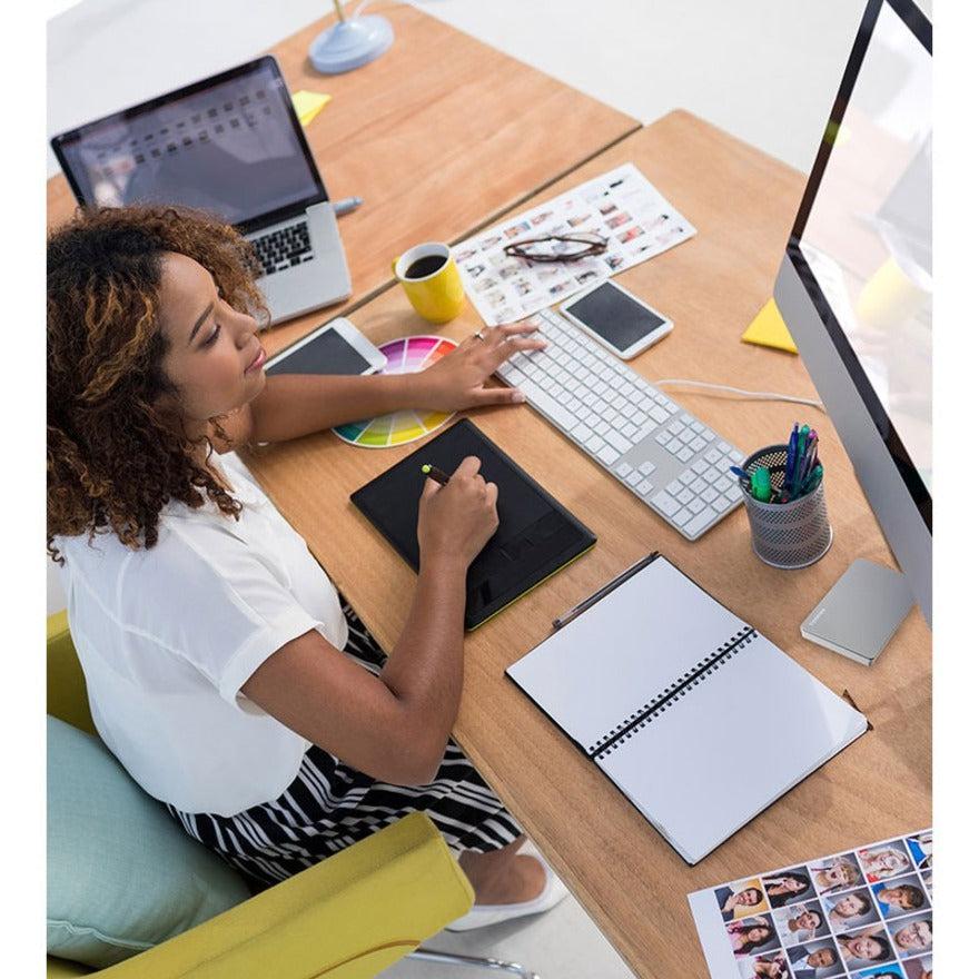 Toshiba-IMSourcing Canvio Flex HDTX110XSCAA 1 TB Portable Hard Drive - External - Silver