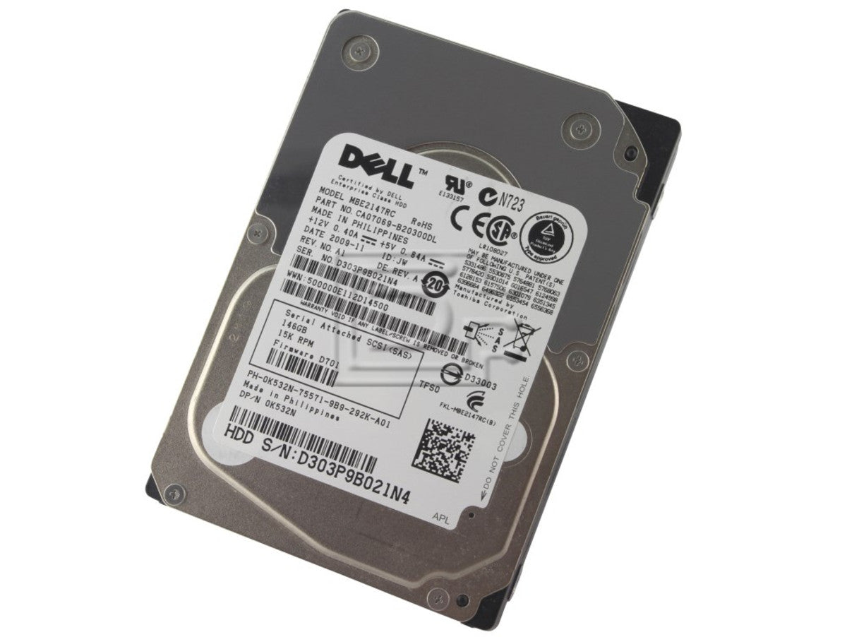 Toshiba-IMSourcing MBE2 RC MBE2147RC 147 GB Hard Drive - 2.5 Internal - SAS (6Gb/s SAS)" MBE2147RC-RF