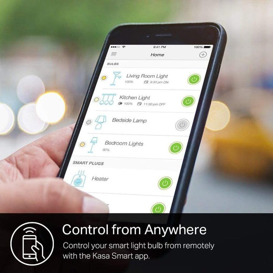 TP-Link Kasa Smart KL110P4 (4-pack) - Kasa Smart Light Bulbs that works with Alexa and Google Home