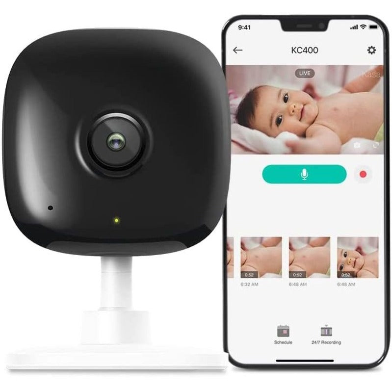 TP-Link Kasa Spot KC400 - 2K Security Camera for Baby Monitor, 4MP HD Indoor Camera for Home Security with Motion Detection