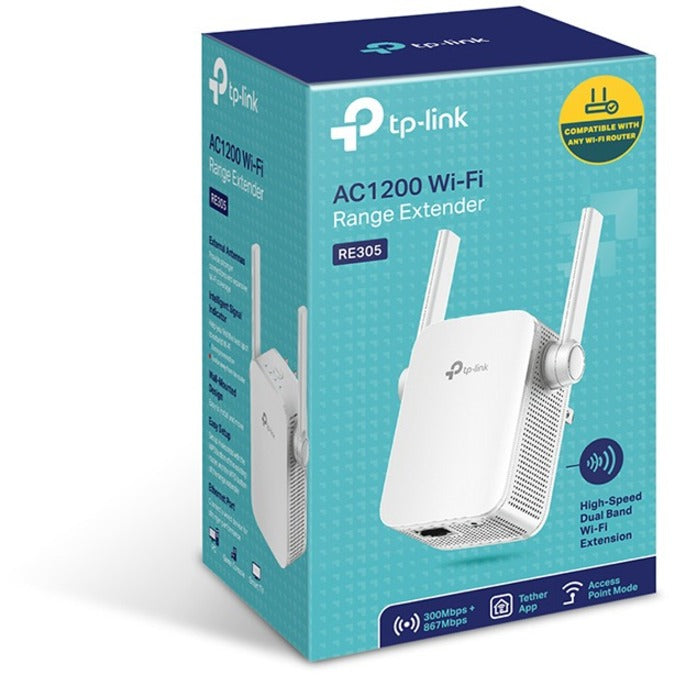 TP-Link RE305 - Dual Band IEEE 802.11ac 1.17 Gbit/s Wireless Range Extender