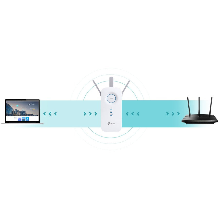 TP-Link RE550 - IEEE 802.11ac 1.86 Gbit/s Wireless Range Extender
